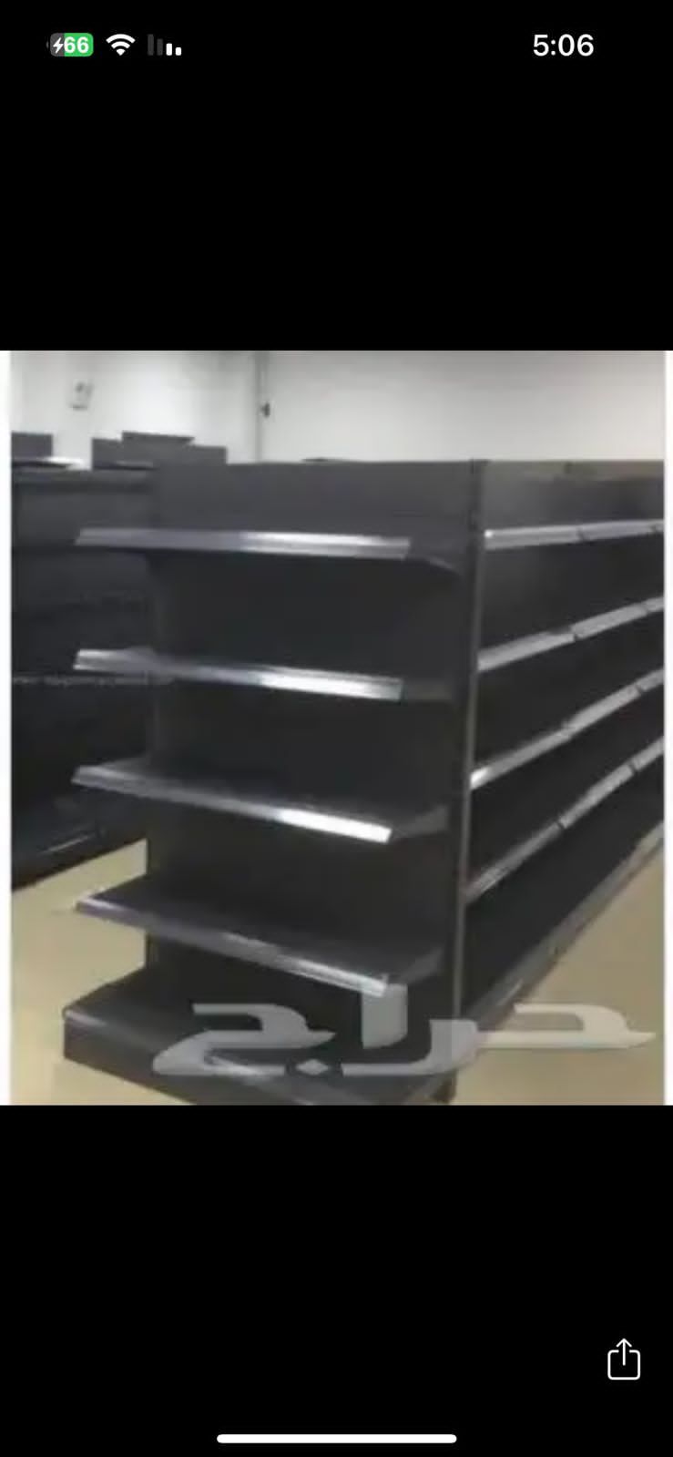 رفوف بجميع انواعها وكذالك طبالي وعربات تسوق وكاشيرات بقاله