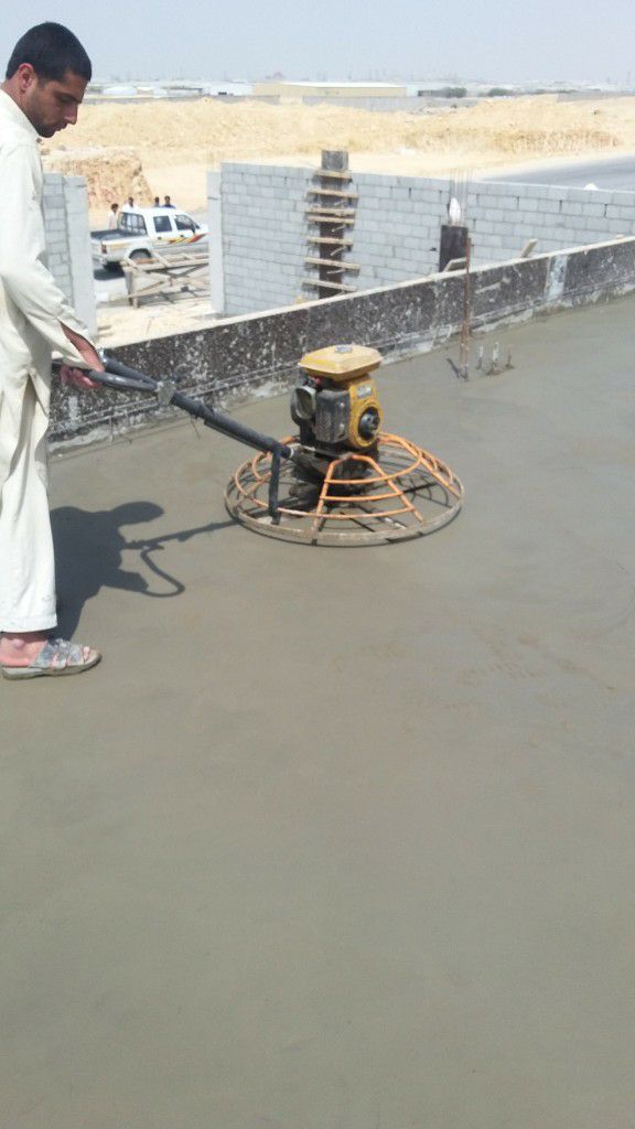 صبة ميول الخرسانه