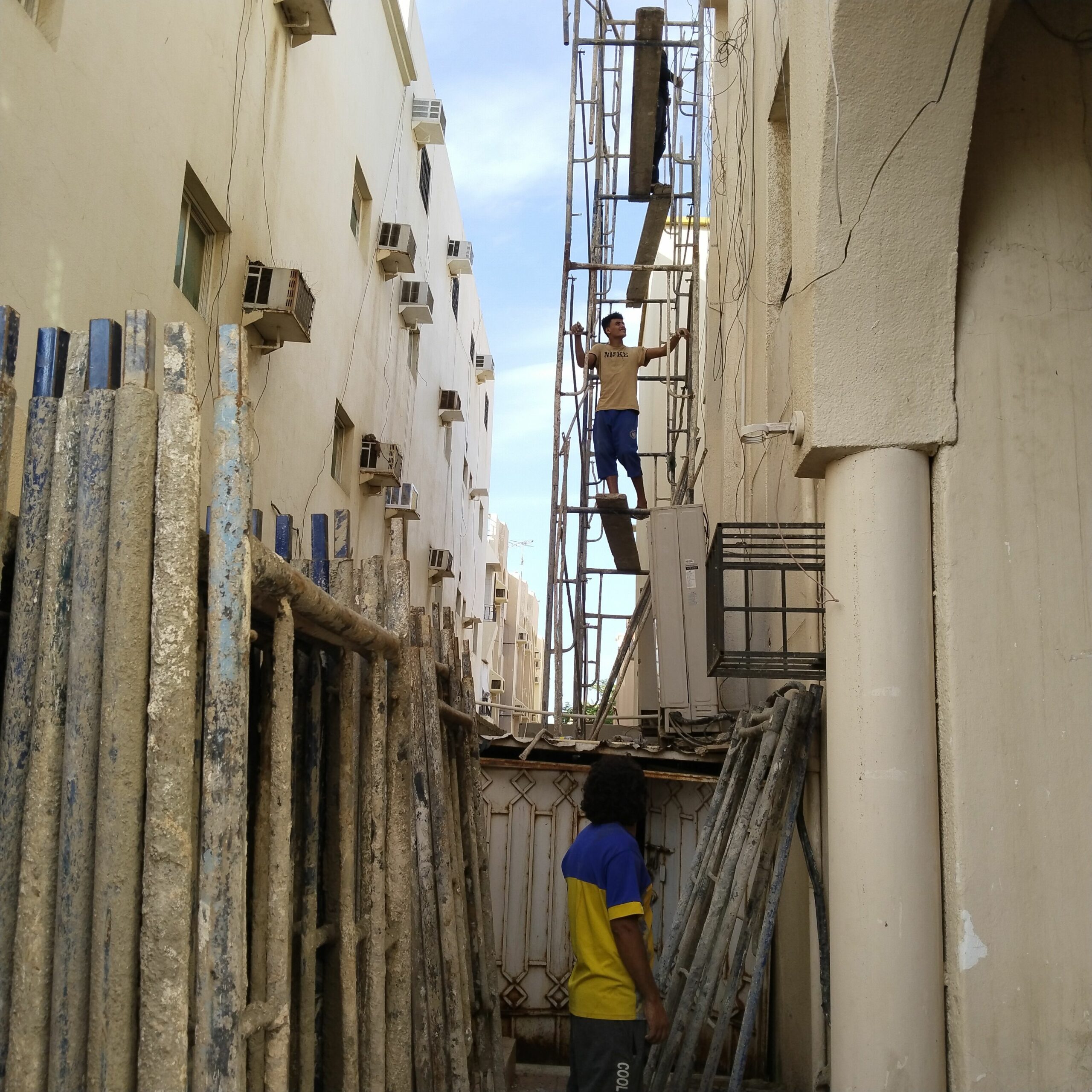 سقالات ليجار شامل التركيب ولفك بجده