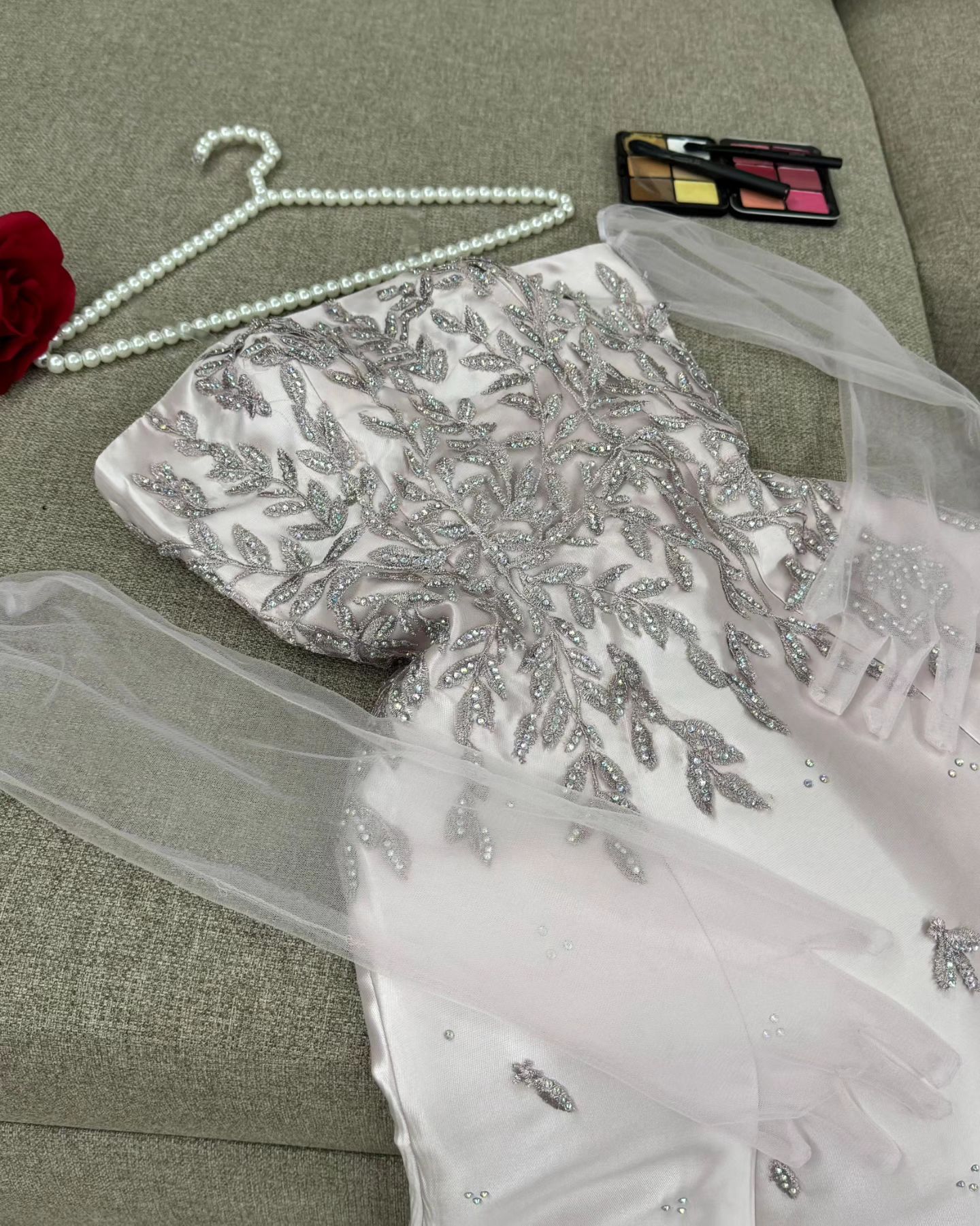 فستان الخامه ميكادو نوع القصه كلوش