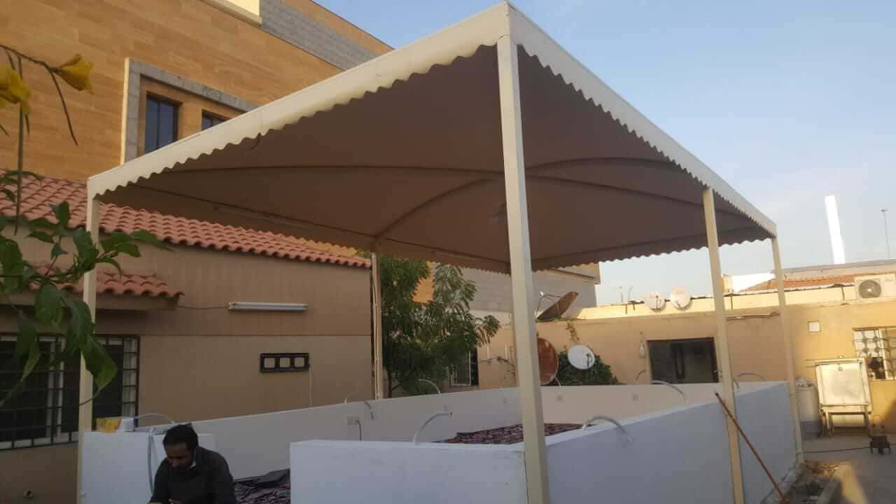 مظلات سواتر الرياض وجميع اعمال الحداده