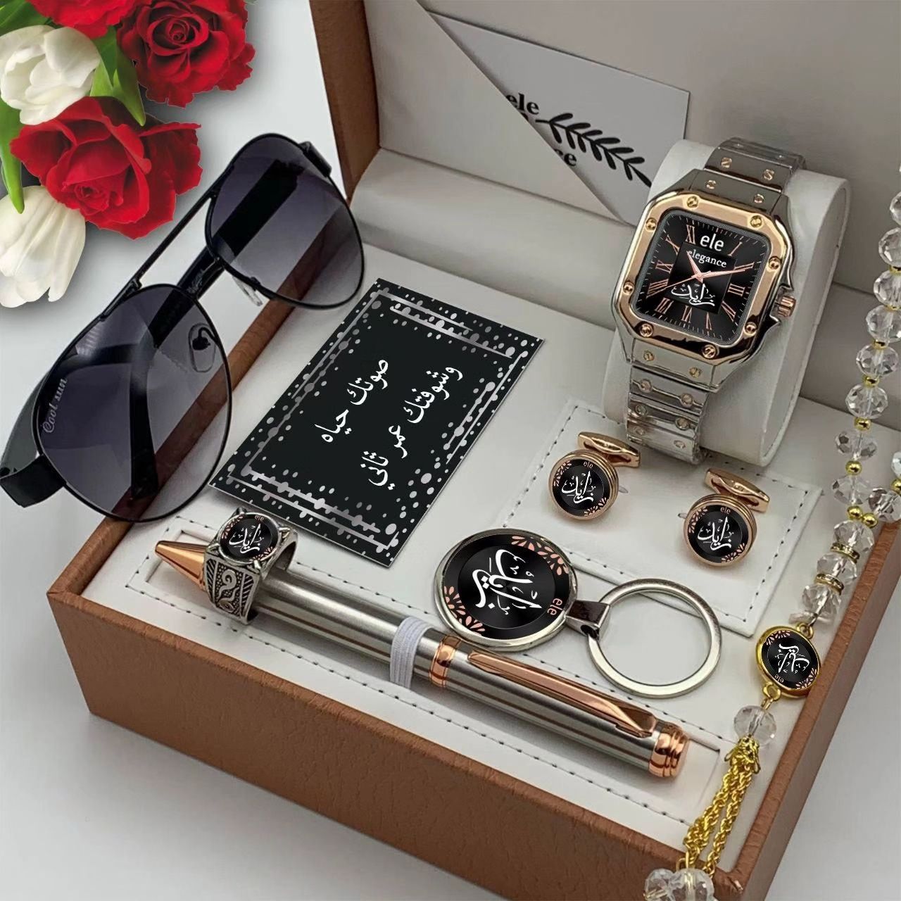 أطقم رجاليه ماركه ايليجانس ساعه شكل كارتير