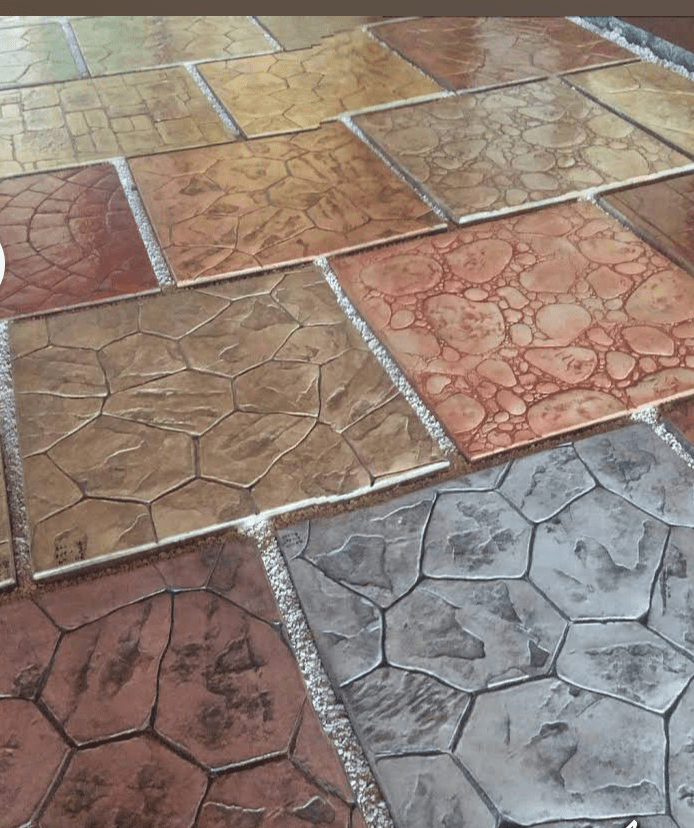 Stampeed cancrete wark