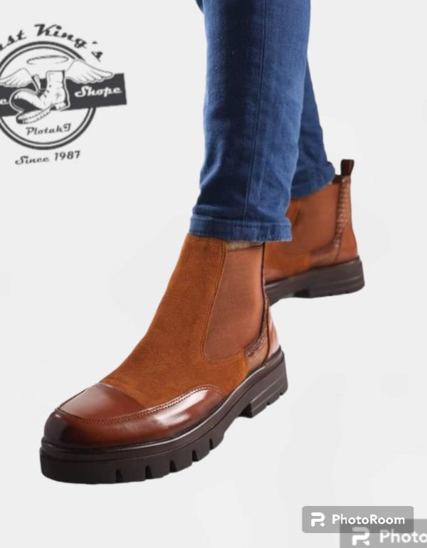 جزمة رجالي جلد طبيعي بقري وتمساح حسب الطلب للجملة