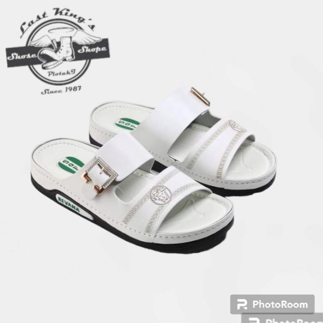 شبشب رجالي جلد طبيعي نعل طبي