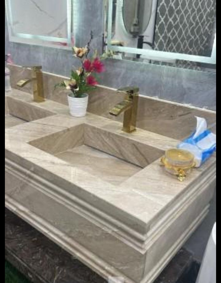 توريد وتركيب حجر ومغاسل من الطراز الحديث