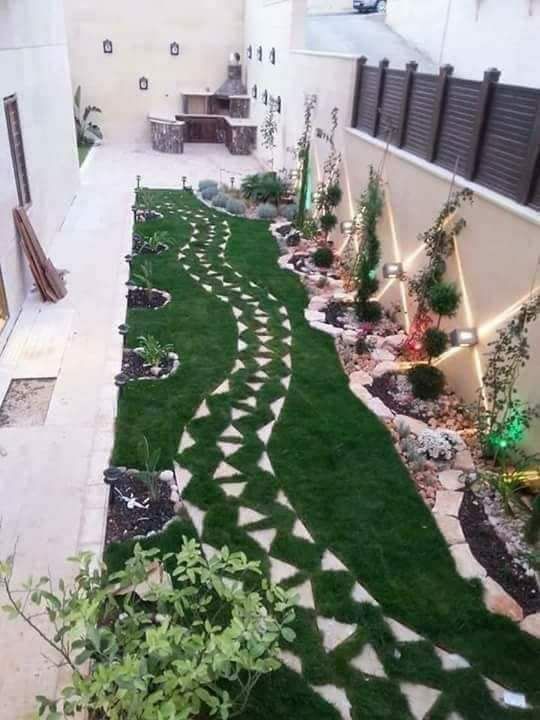 تنسيق حدائق وقص الثيل وتركيب وتوريد جميع انواع الث