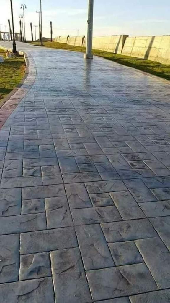 خرسانه المطبوعة الملونه الأرضيات