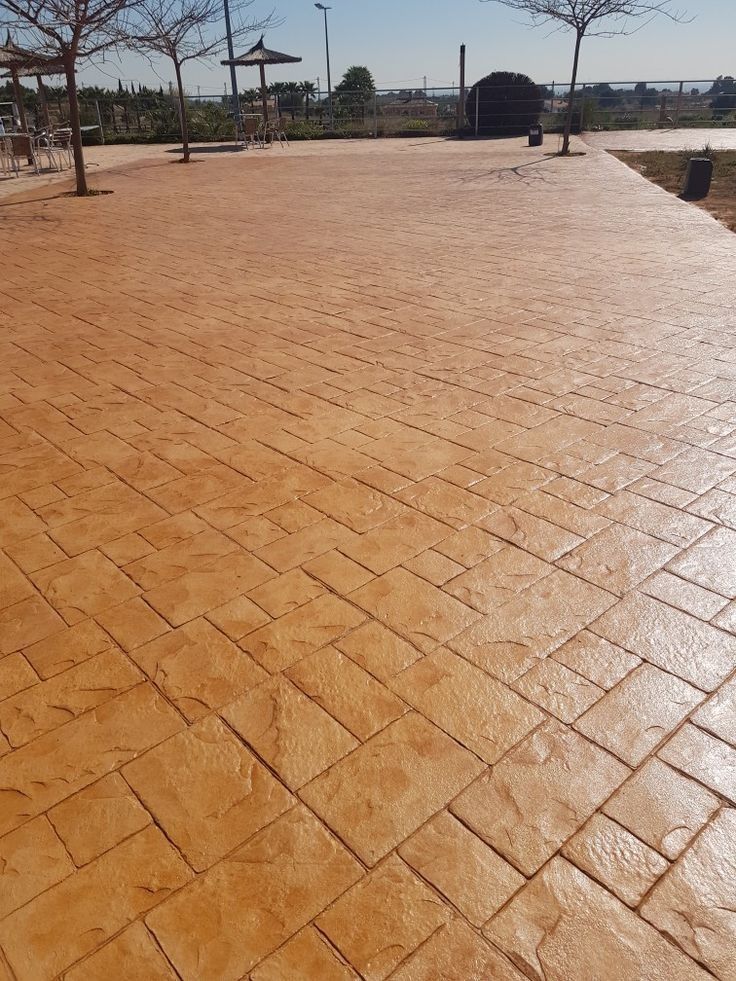 خرسانة المطبوعه الملونه الأرضيات