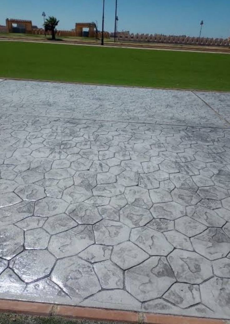 خرسانة المطبوعه الملونه الأرضيات