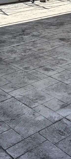 خرسانة المطبوعة الملونه الأرضيات