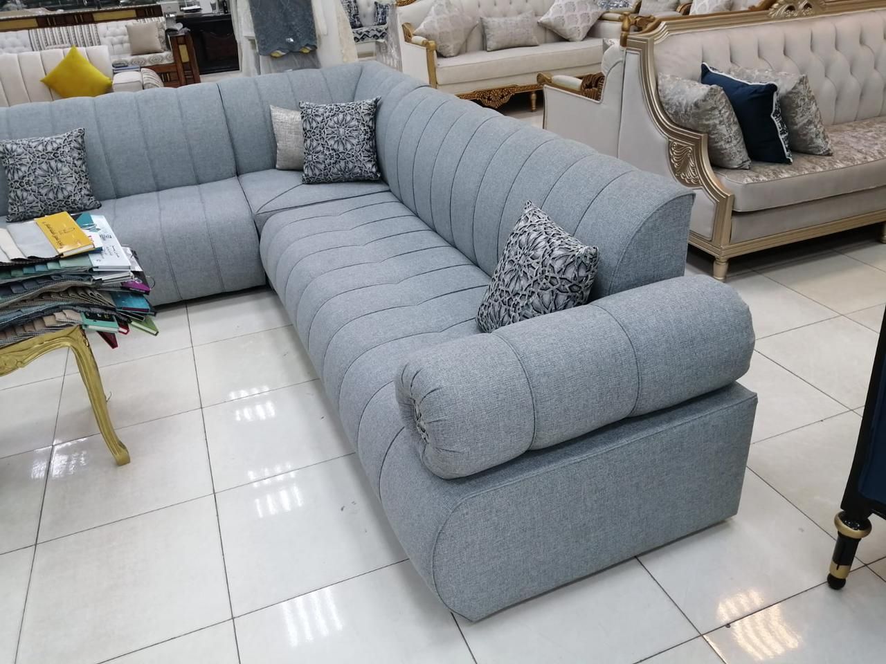 Sofa and curtain detailing