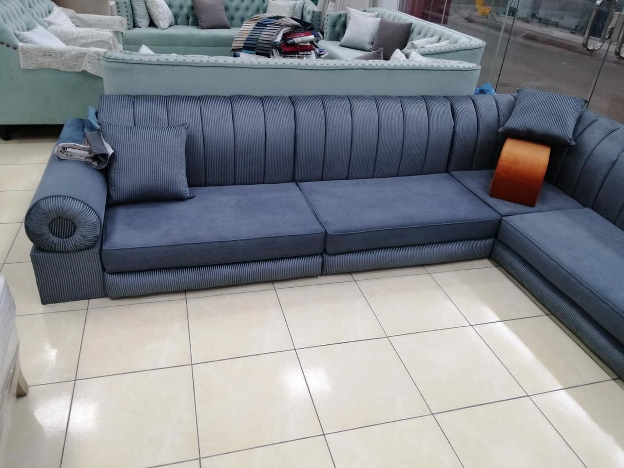 Sofa and curtain detailing