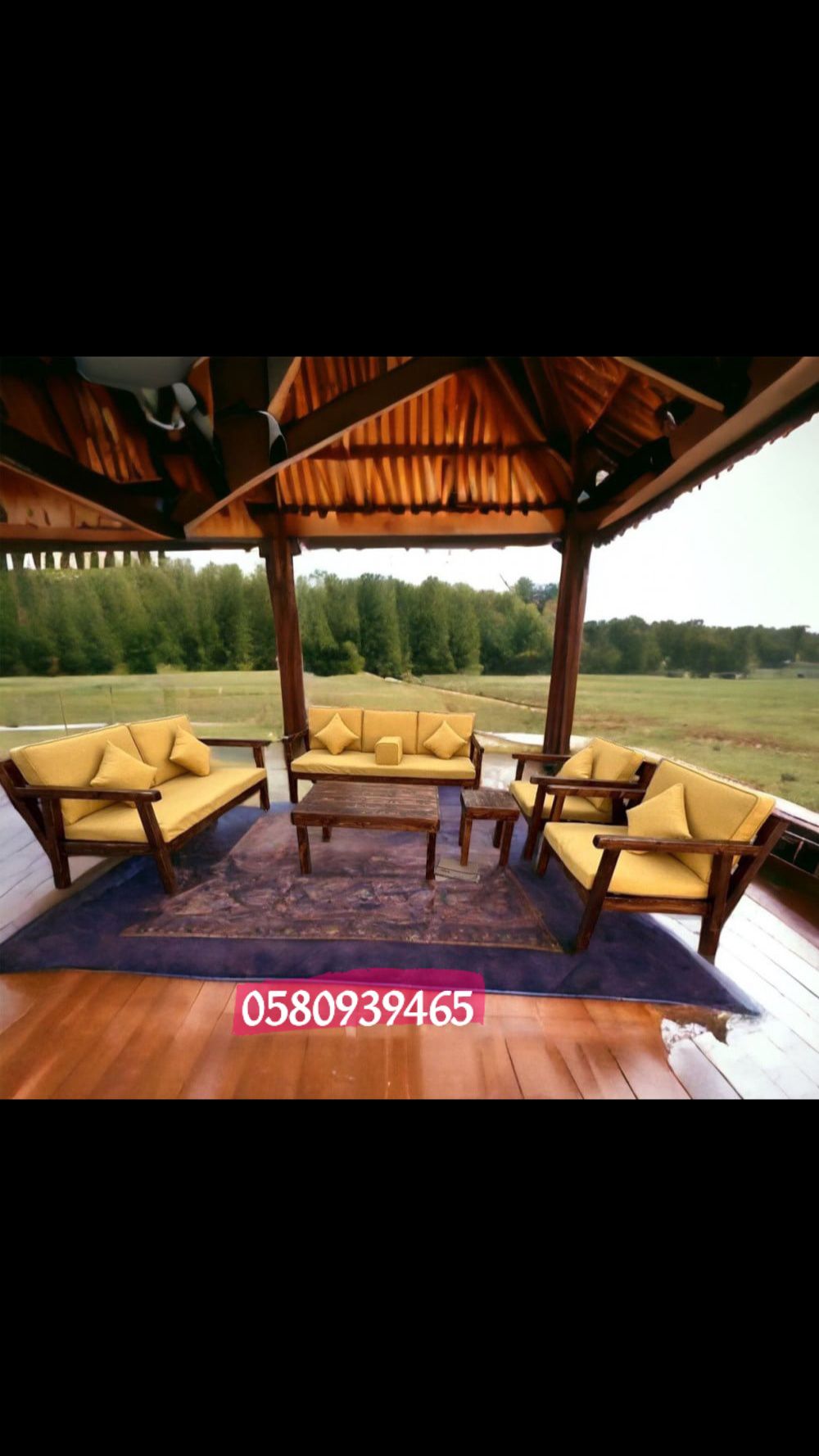 جلسات الخارجية خشب سويدي